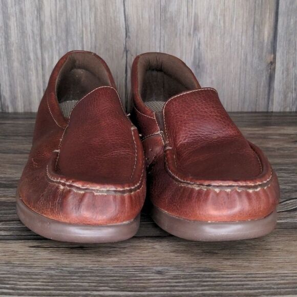 SAS Twin Slip On Leather Brown Loafer SZ 8.5 N - Picture 5 of 6